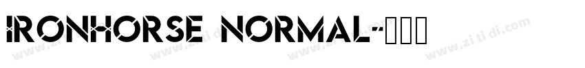 Ironhorse Normal字体转换